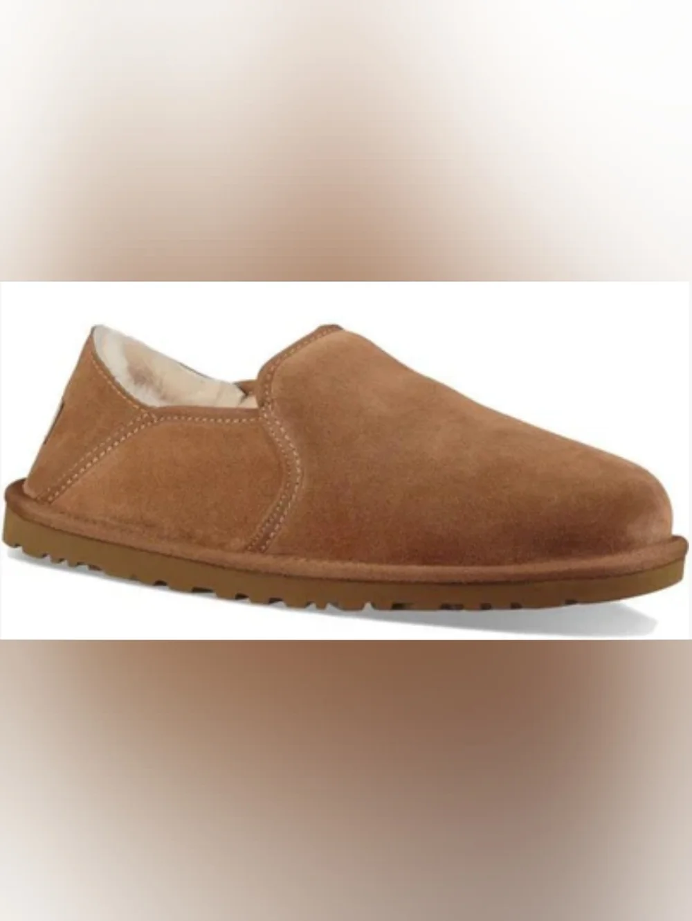 UGG Men's Kenton Chestnut Suede Slip-On Loafers Size 8 Used Like New